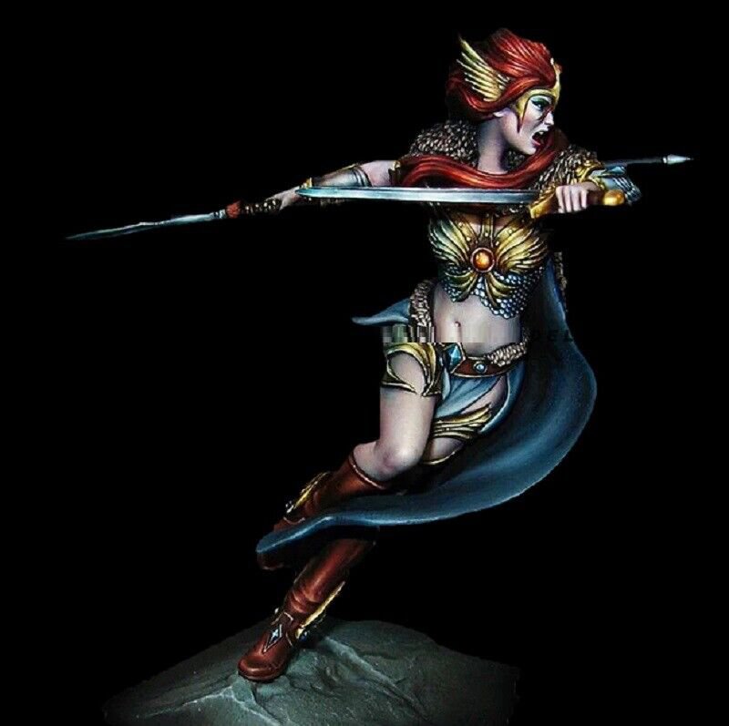 1/24 Resin Figure Model Kit Sexy Girl Female Warrior Elf Unpainted Unassambled