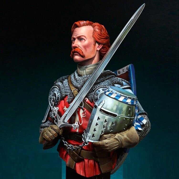 1/12 Resin Figure Model Kit Scottish Knight Warrior Unpainted Unassambled