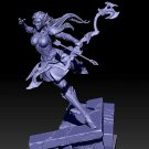 75mm Resin Figure Model Kit Sexy Girl Archer Huntress Unpainted Unassambled