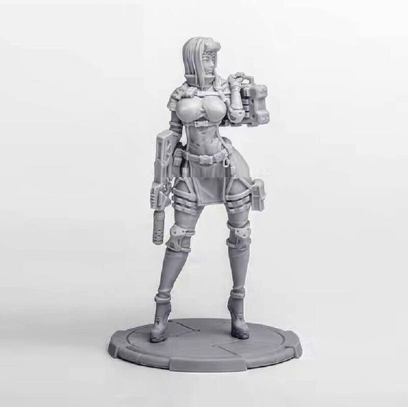 1/24 Resin Figure Model Kit Sexy Girl Female CyberPunk Unpainted Unassambled