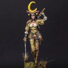 1/24 Resin Figure Model Kit Sexy Girl Fantasy Leprechaun Samurai Unpainted