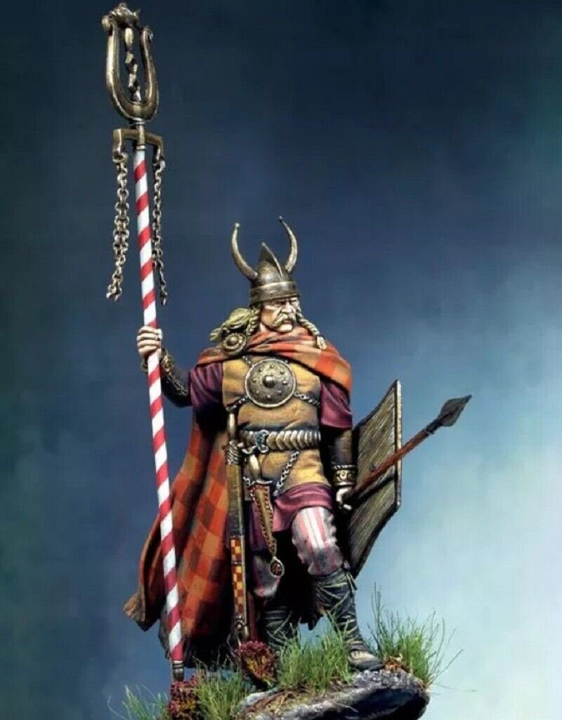 1/24 Resin Figure Model Kit Warrior Celt Leader Unpainted Unassambled