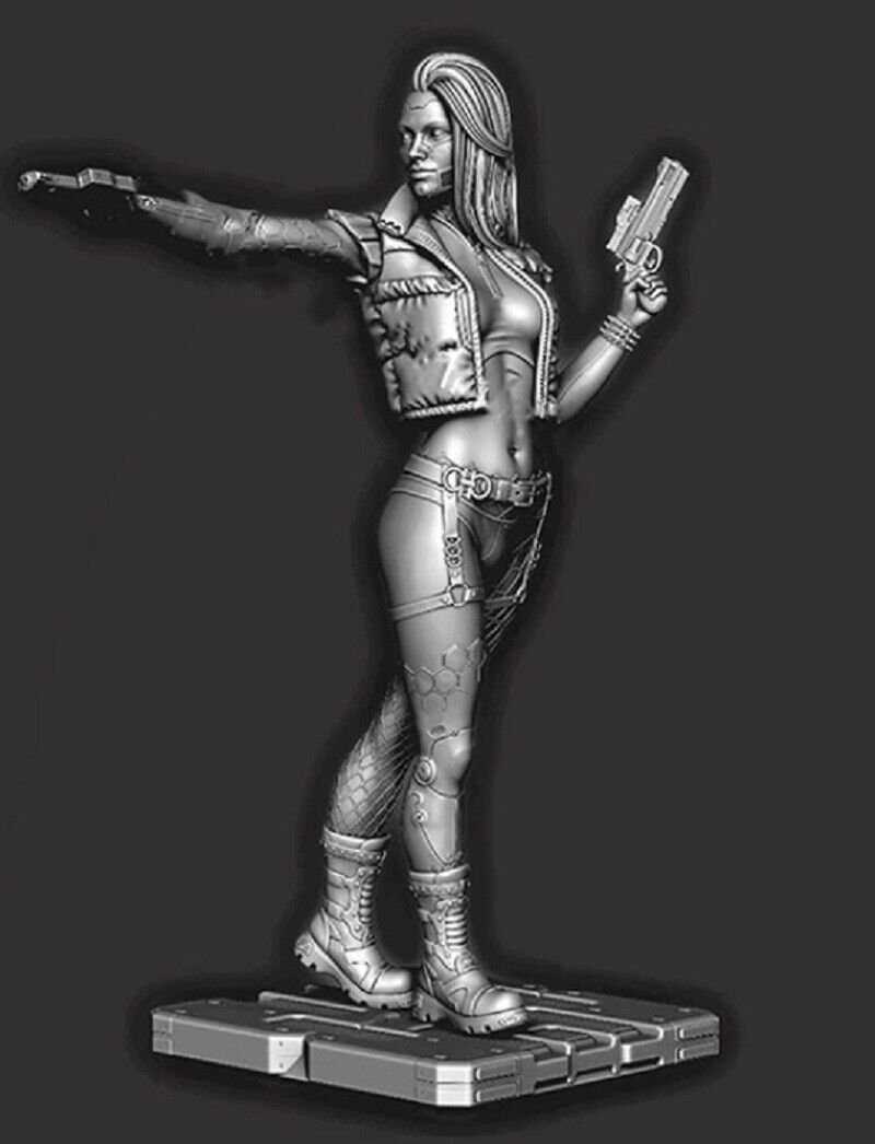 1/32 Resin Figure model Kit Sexy Girl Female CyberPunk Unpainted Unassambled