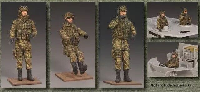 1/35 3pcs Resin Figure Model Kit Modern German Soldiers Unpainted Unassambled