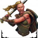1/10 BUST Resin Figure Model Kit Sexy Girl Female Warrior Elf Unpainted