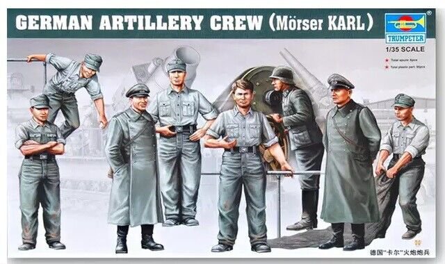 1/35 Resin Figure Model Kit German Soldiers Artillery Crews WWII WW2 Unpainted
