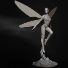 1/24 Resin Figure Model Kit Sexy Girl Female Wasp-Man Unpainted Unassambled