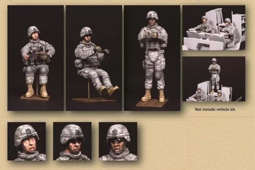 1/35 Resin Figure Model Kit Modern US Soldiers Driver Unpainted Unassambled