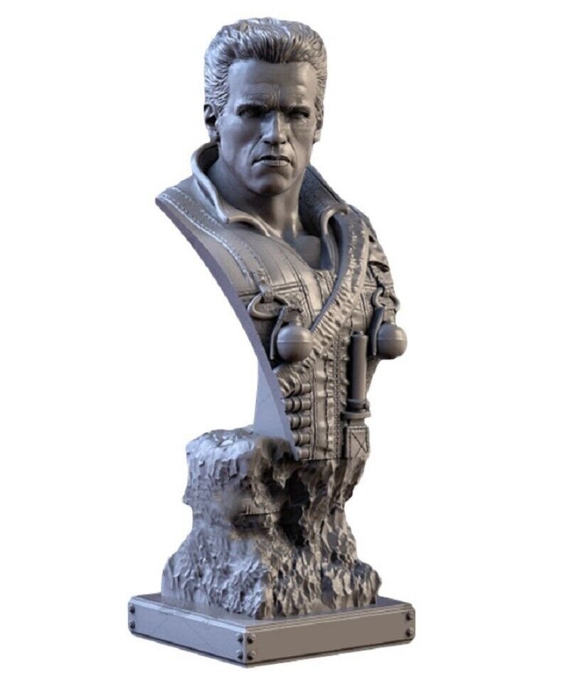 55mm BUST Resin Figure Model Kit The Terminator T-800 Unpainted Unassambled