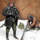 1/35 Resin Figure Model Kit Soviet Soldiers Partisans WWII Unpainted Unassambled