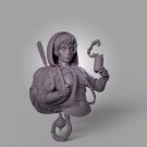 1/10 BUST Resin Figure Model Kit Sexy Girl Female CyberPunk Unpainted Unassamble
