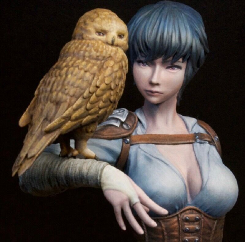 1/10 BUST Resin Figure Model Kit Sexy Girl Female Hunter Unpainted Unassambled