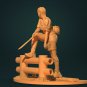 1/24 75mm Resin Figure Model Kit Sexy Girl Female Tomb Raider Unpainted