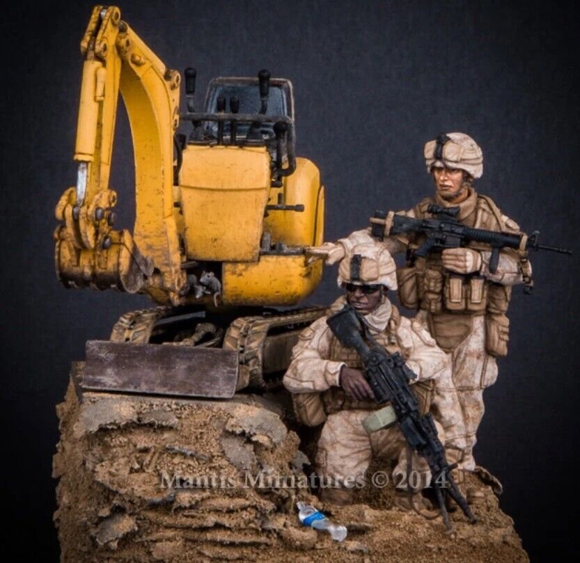 1/35 Resin FIgure Model Kit Modern US Soldiers Marine Corps (no base) Unpainted