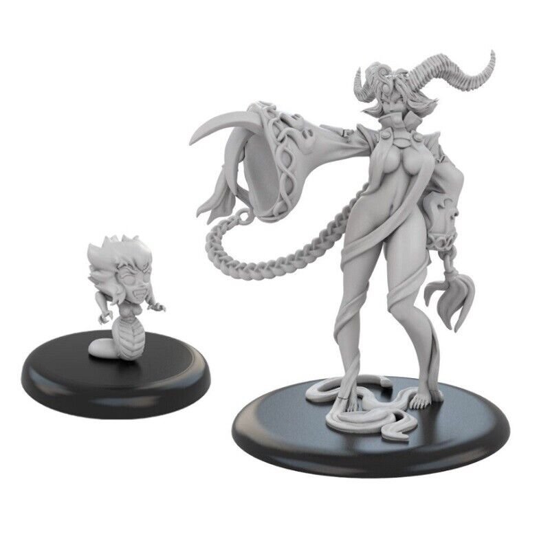 40mm & 30mm 2pcs Resin Figure Model Kit Mini Warriors Unpainted Unassambled