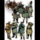 1/35 10pcs Figures Resin Model Kit Winter German Soldiers Infantry WW2 Unpainted
