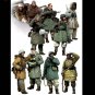 1/35 10pcs Figures Resin Model Kit Winter German Soldiers Infantry WW2 Unpainted