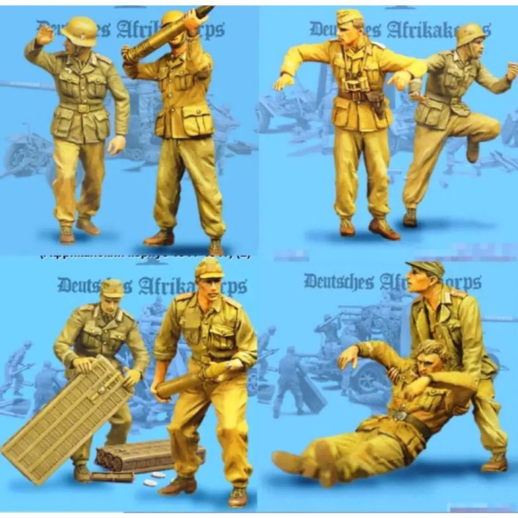 1/35 8pcs Resin Resin Model Kit German Soldiers Tank Crew WW2 Unpainted