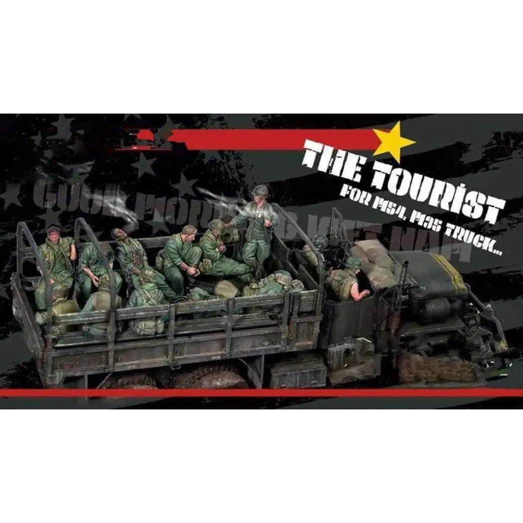 1/35 11pcs Resin Model Kit US Army Soldiers Vietnam War (no car) Unpainted