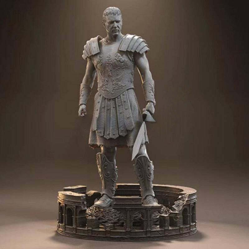1/24 85mm Resin Model Kit Warrior Gladiator Roman General Movie Unpainted