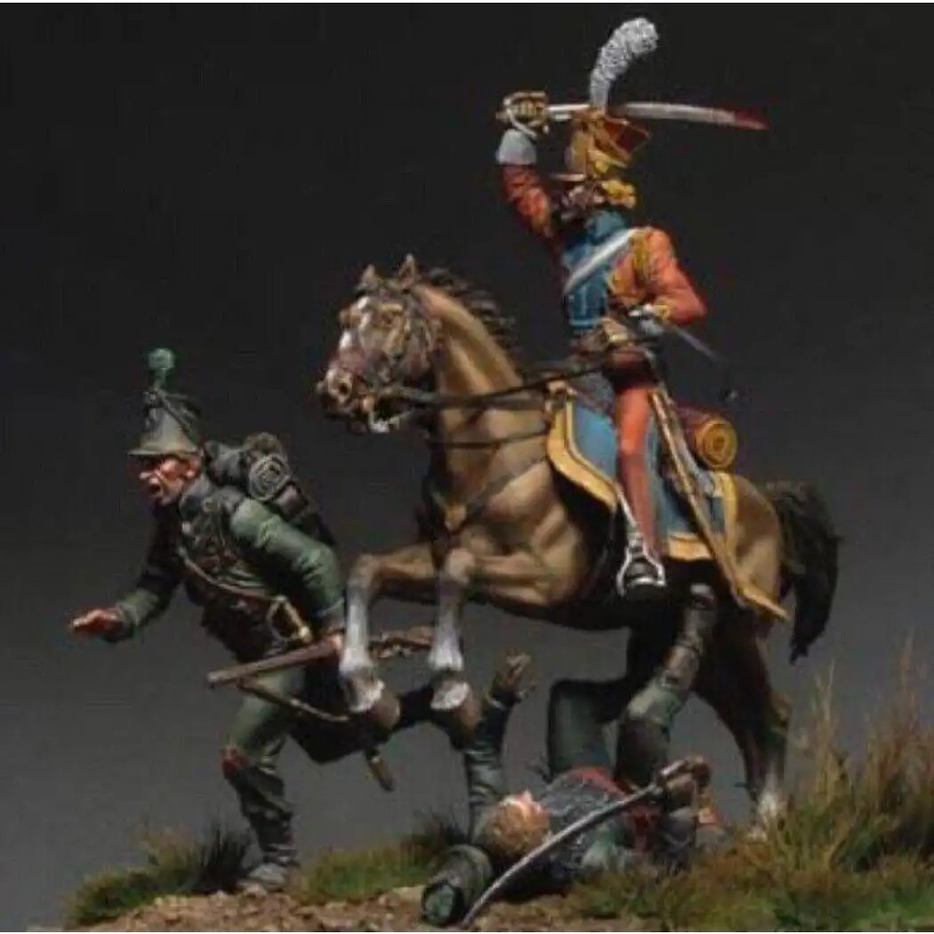 1/32 54mm Resin Model Kit Warriors Napoleonic Wars Battle Unpainted