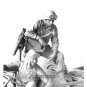 1/16 Resin Model Kit US Soldiers Driver & Machine Gunner WW2 Unpainted