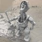 1/35 Resin Steampunk Model Kit Beautiful Girl Mechanical Driver Unpainted