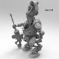 1/35 Resin Steampunk Model Kit Beautiful Girl Mechanical Driver Unpainted