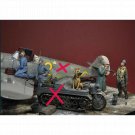 1/35 4pcs Resin Model Kit German Soldiers Pilots WW2 Unpainted