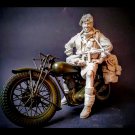 1/9 Resin Model Kit British Soldier Paratrooper no moto WW2 Unpainted