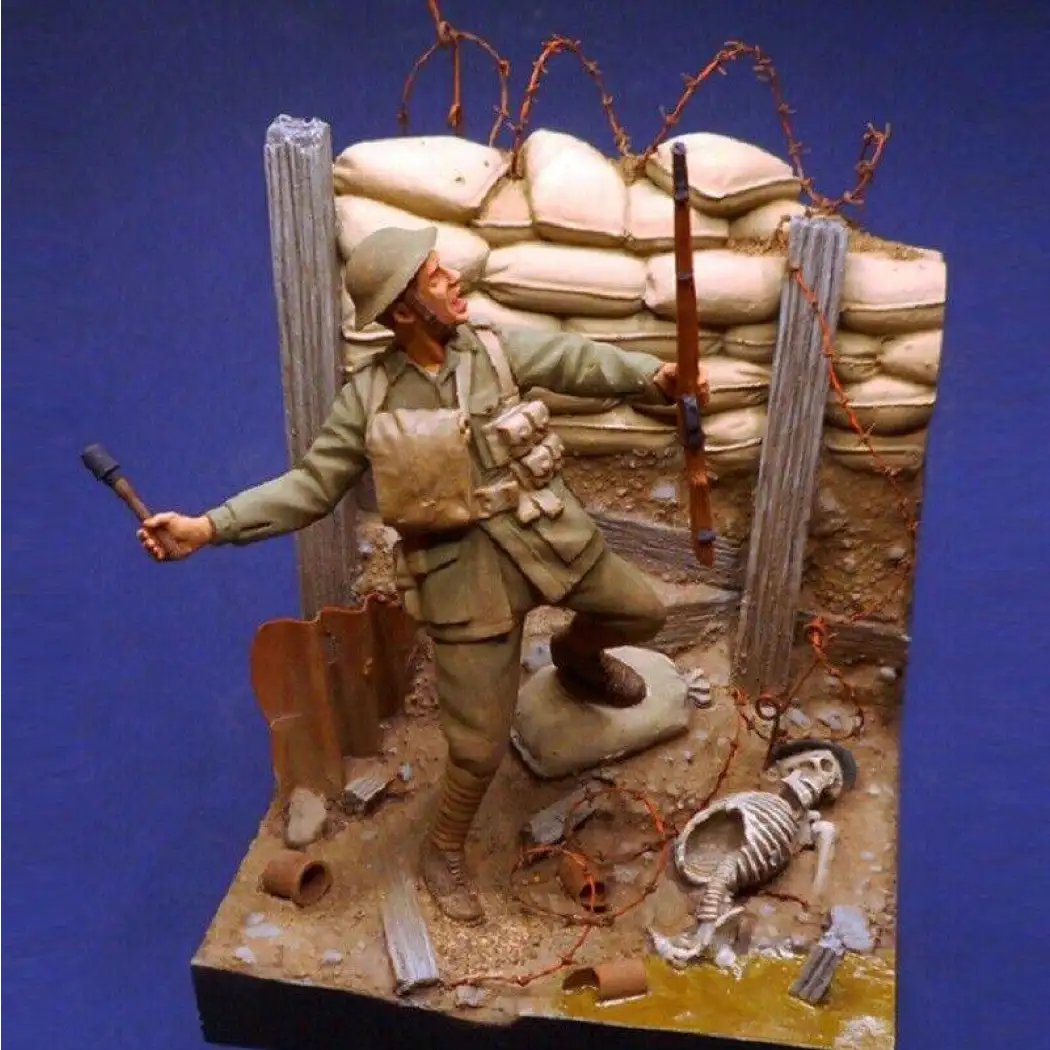 1/35 Resin Model Kit British Soldier Infantryman WW1 Unpainted