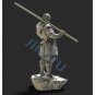 1/24 75mm Resin Model Kit Warrior Medieval Monk Shiary Unpainted