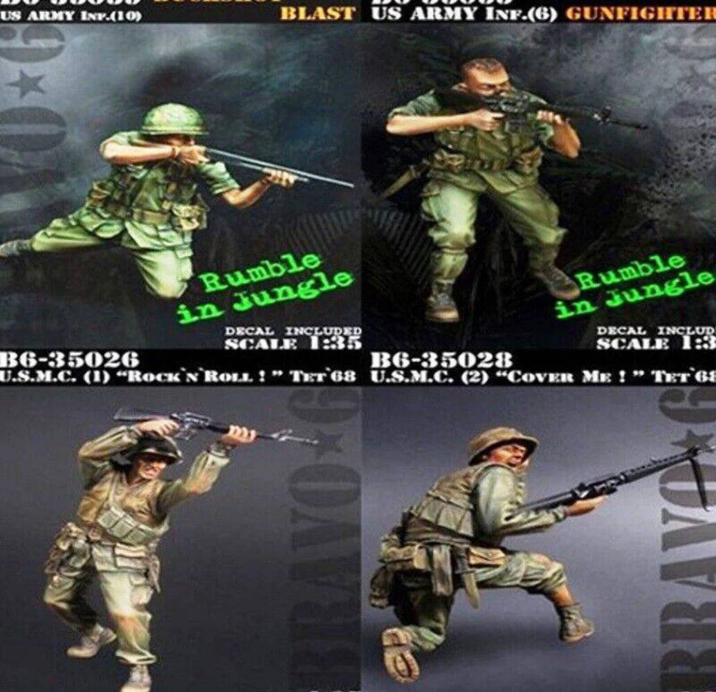 1/35 4pcs Resin Model Kit Vietnam War US Army Soldiers Unpainted