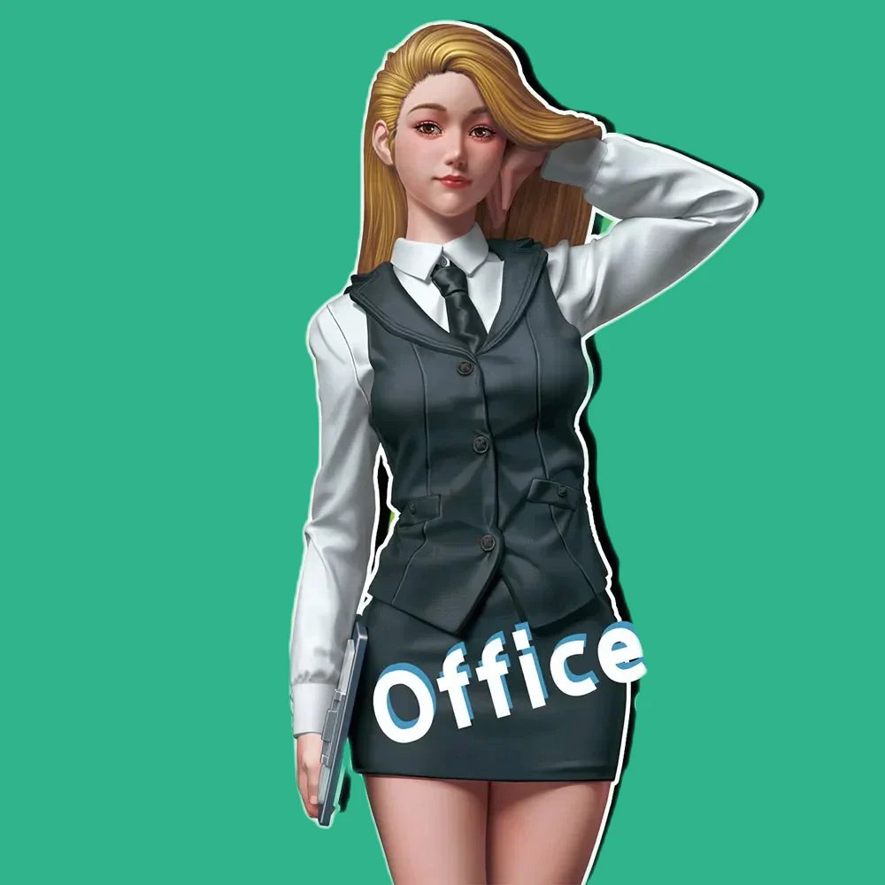 1/35 1/24 1/14 Resin Model Kit Modern Asian Beautiful Girl School Teacher Unpain
