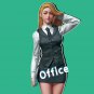 1/35 1/24 1/14 Resin Model Kit Modern Asian Beautiful Girl School Teacher Unpain