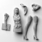 1/35 1/24 1/14 Resin Model Kit Modern Asian Beautiful Girl School Teacher Unpain