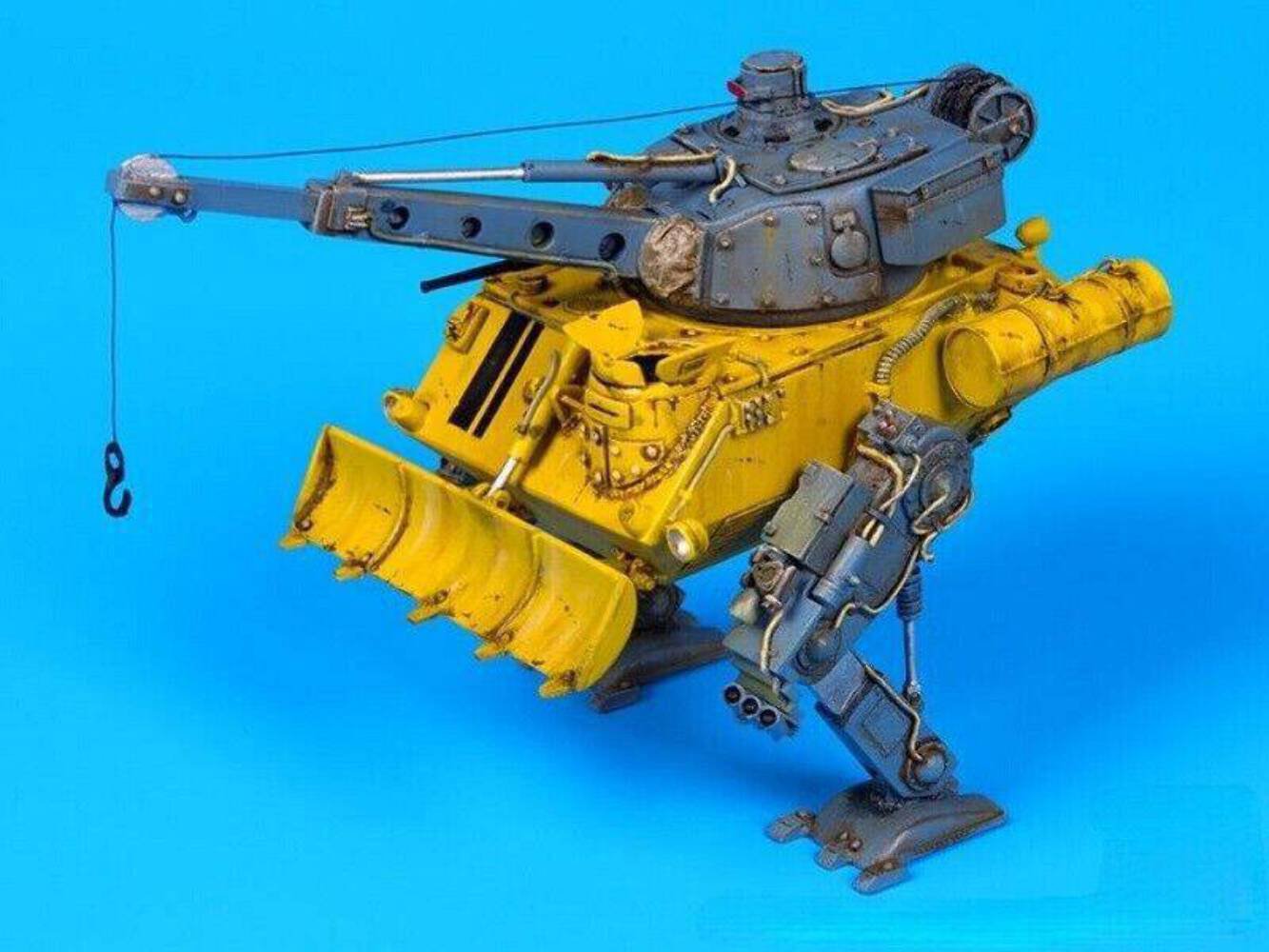 1/35 Resin Steampunk Model Kit Crane-Bulldozer Secret Weapons Sci-Fi Unpainted