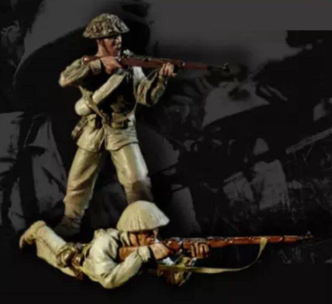 1/35 2pcs Resin Model Kit Vietnam War Vietnamese Soldiers Unpainted