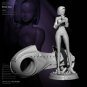 1/24 Resin Cyberpunk Model Kit Beautiful Girl with Motorcycle TD-3163 Unpainted