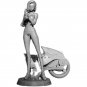 1/24 Resin Cyberpunk Model Kit Beautiful Girl with Motorcycle TD-3163 Unpainted