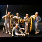 1/24 5pcs Resin Model Kit Confederates Artillery Crews US Civil War Unpainted