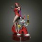 1/24 75mm 3D Print Model Kit Modern Beautiful Girl Singer and Rabbit Unpainted