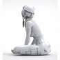 1/24 Resin Model Kit Model Beautiful Girl in the Pilot's Helmet Unpainted