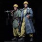1/35 2pcs Resin Model Kit German Soldiers Paratroopers WW2 Unpainted