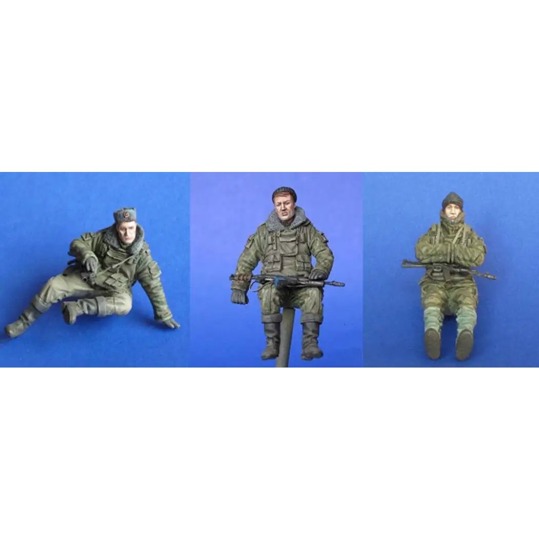 1/35 3pcs Resin Model Kit Modern Russian Soldiers Infantry Unpainted