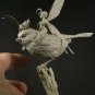 1/32 54mm Resin Model Kit Beautiful Girl Fairy & Sparrow Miniature Unpainted