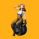 1/32 1/24 Resin Model Kit Modern Asian Beautiful Girl Mechanic Repairing Car Unp