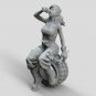 1/32 1/24 Resin Model Kit Modern Asian Beautiful Girl Mechanic Repairing Car Unp