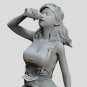 1/32 1/24 Resin Model Kit Modern Asian Beautiful Girl Mechanic Repairing Car Unp