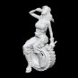 1/32 1/24 Resin Model Kit Modern Asian Beautiful Girl Mechanic Repairing Car Unp